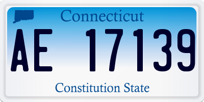 CT license plate AE17139