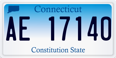 CT license plate AE17140