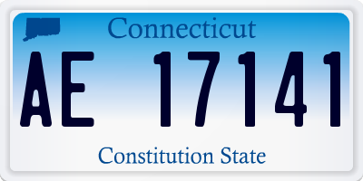 CT license plate AE17141