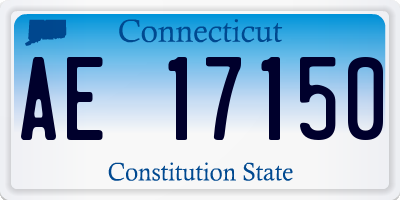 CT license plate AE17150