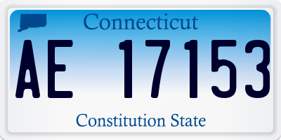 CT license plate AE17153