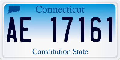 CT license plate AE17161