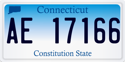 CT license plate AE17166