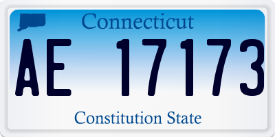 CT license plate AE17173