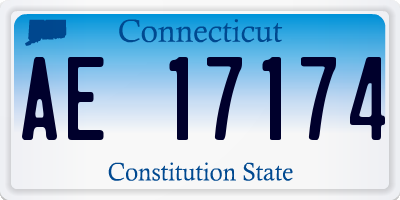 CT license plate AE17174