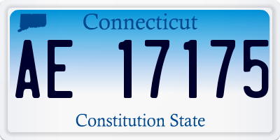 CT license plate AE17175