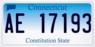 CT license plate AE17193