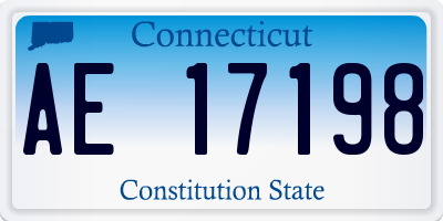 CT license plate AE17198