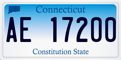 CT license plate AE17200