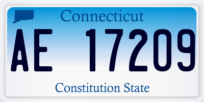 CT license plate AE17209