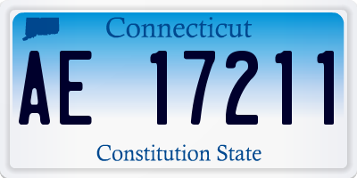 CT license plate AE17211