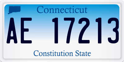 CT license plate AE17213