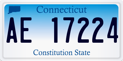CT license plate AE17224