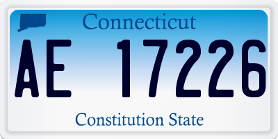 CT license plate AE17226