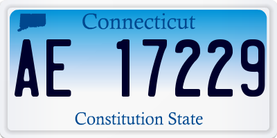 CT license plate AE17229