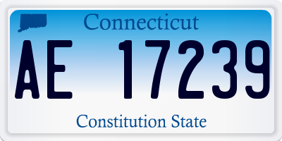 CT license plate AE17239