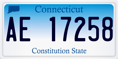 CT license plate AE17258