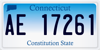 CT license plate AE17261