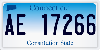 CT license plate AE17266