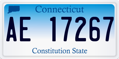 CT license plate AE17267