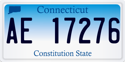 CT license plate AE17276