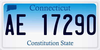 CT license plate AE17290