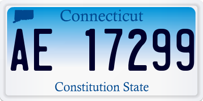 CT license plate AE17299