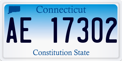 CT license plate AE17302