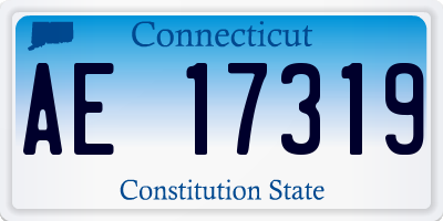 CT license plate AE17319