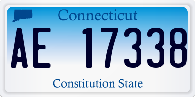 CT license plate AE17338