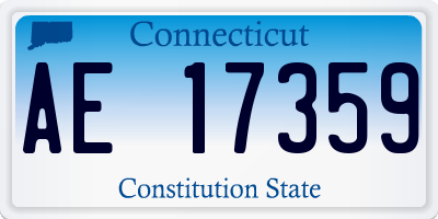 CT license plate AE17359