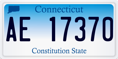 CT license plate AE17370