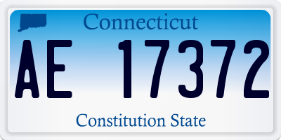 CT license plate AE17372