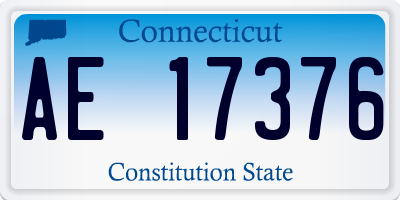 CT license plate AE17376
