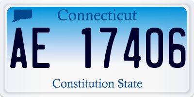 CT license plate AE17406