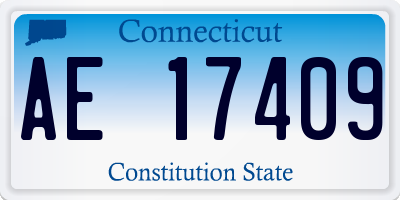 CT license plate AE17409