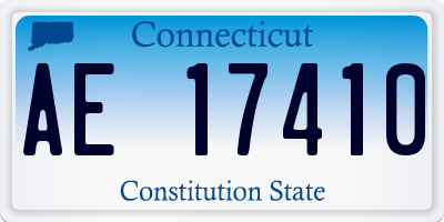 CT license plate AE17410