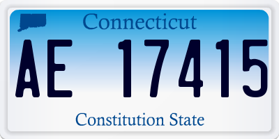 CT license plate AE17415