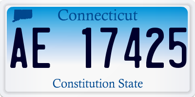 CT license plate AE17425