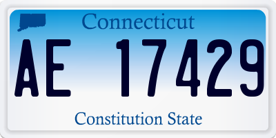 CT license plate AE17429