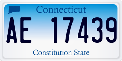 CT license plate AE17439