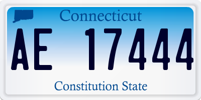 CT license plate AE17444