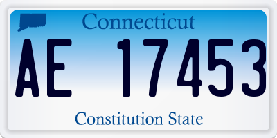 CT license plate AE17453