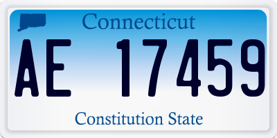 CT license plate AE17459