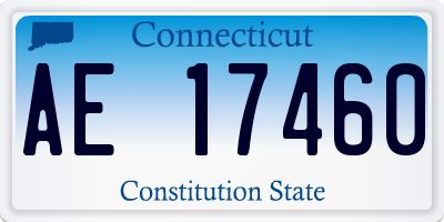 CT license plate AE17460