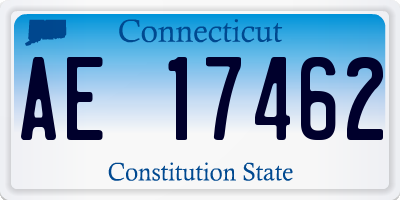 CT license plate AE17462