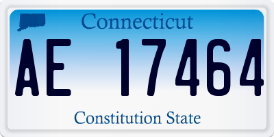 CT license plate AE17464