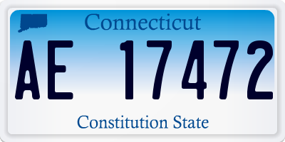 CT license plate AE17472