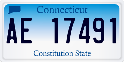 CT license plate AE17491