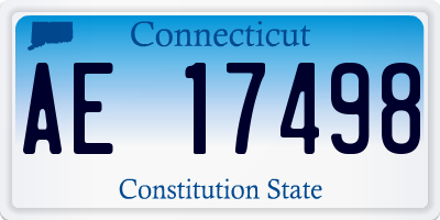 CT license plate AE17498
